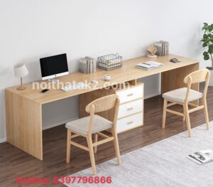 Bàn Làm Việc Đôi Có Hộc Giữa BLV52