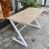 Bàn chân sắt 1m2x60 chữ z mặt gỗ MFC các màu (Khung Trắng)