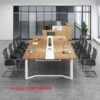 Bàn Họp Chân Sắt Hiện đại 2M4 - BH 40