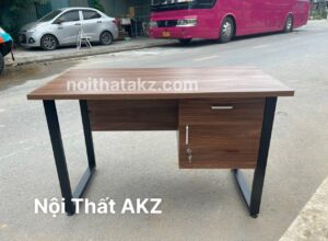 Bàn làm việc chân sắt có hộc treo 1m2 mã BHT1206