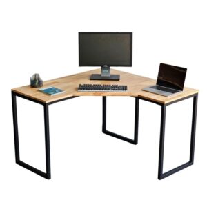 Bàn làm việc góc L 120x120cm gỗ cao su CD68020