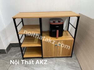 Kệ lò vi sóng đa năng có tủ gỗ công nghiệp giá rẻ