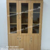 Tủ hồ sơ _tủ tài liệu 3 buồng cánh kính gỗ màu 388 giá rẻ