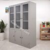 Tủ Sắt Văn Phòng, Tủ Tài Liệu 3 Cánh Kính – TTLKZ02