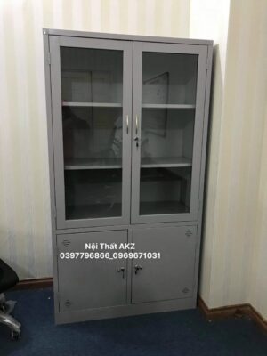 Tủ sắt locker 2 cánh kính giá rẻ