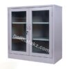 Tủ sắt thấp 2 cánh kính – TSKZ01