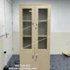 Tủ tài liệu gỗ 2 cánh kính 383 giá rẻ