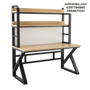 Bàn Chân Chữ K Kèm Kệ Cao BLV-092