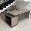 Bàn Giám Đốc Chữ L kèm tủ phụ -06