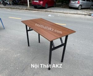 Bàn chân gấp gọn gỗ MFC các màu 1206 Khung Đen