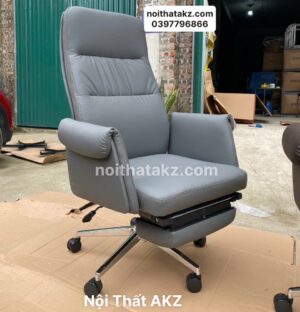 GHẾ DA LÃNH ĐẠO MÀU GHI XÁM -TQ 29