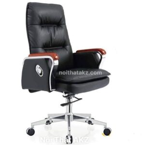 GHẾ GIÁM ĐỐC DA MÀU ĐEN - TQ 11