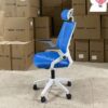 Ghế Xoay Công Thái Học Tay Gập Màu Xanh Trắng – TMS04XT