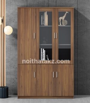 TỦ TÀI LIỆU 2 CÁNH KÍNH 1 CÁNH GỖ - TL 41