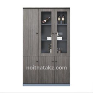 TỦ TÀI LIỆU 2 CÁNH KÍNH 1 CÁNH GỖ ĐẸP - TL42