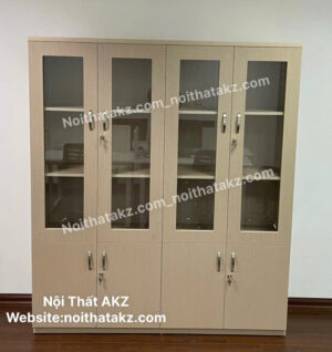 Tủ tài liệu 4 cánh kính màu fami giá rẻ