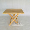 Bàn cafe mini gỗ cao su (Mã SP: BCF40x60)