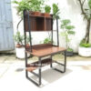 Bàn học và làm việc giá sách khung sắt A _mã KZ1060