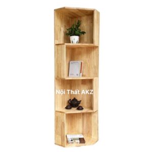 Kệ góc tường 4 tầng gỗ tự nhiên KGTKZ16