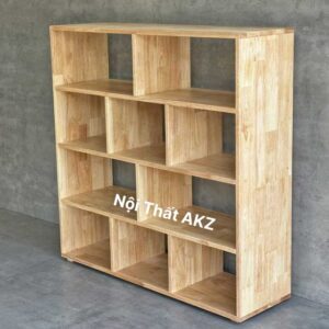 Kệ sách 4 tầng 100x30x100cm gỗ cao su KSKZ02
