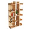 Kệ sách 5 tầng 100x30x170cm gỗ cao su KSKZ08