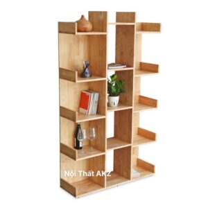 Kệ sách 5 tầng 100x30x170cm gỗ cao su KSKZ08