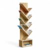 Kệ sách trang trí hình nhánh cây 40x20x150cm gỗ plywood KSKZ82