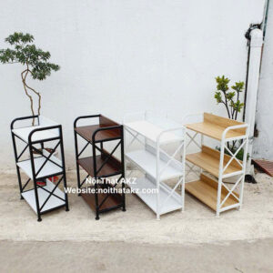 Kệ sắt khung sắt gỗ mêlamine mã KS3T70