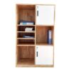 Tủ hồ sơ có ngăn tủ khóa 80x40x130cm gỗ cao su THS68052