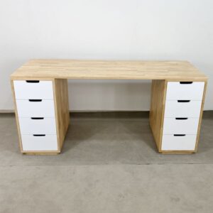 Bàn Ikea cao cấp mặt gỗ tự nhiên 2 hộc tủ 1m8 mã IKEA-2HCS1806