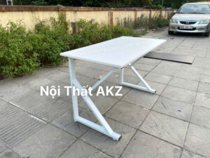Bàn làm việc - học tập chân K trắng1200x600, gỗ MFC các màu