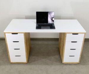 Bàn ikea gỗ cao su cao cấp140x60cm gỗ cao su BD68050
