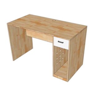 Bàn máy tính có ngăn kéo 120x60cm gỗ cao su BD68130
