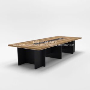 Bàn Họp Chân Gỗ Chữ Nhật BH20-3614