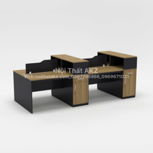 Cụm Bàn Làm Việc Gỗ 4 Người CBNVY24-2812
