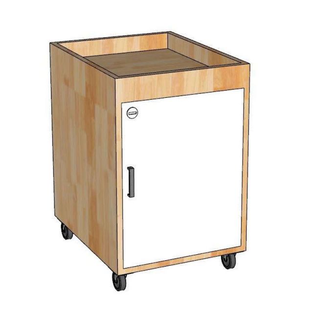 Tủ cá nhân di động 40x50x55cm gỗ cao su TCN68068-