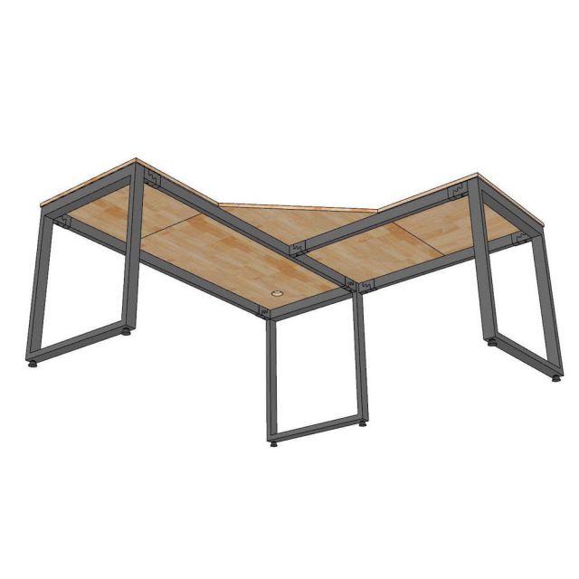 Bàn góc B52 Spirit 160x160cm gỗ cao su CD68048-1