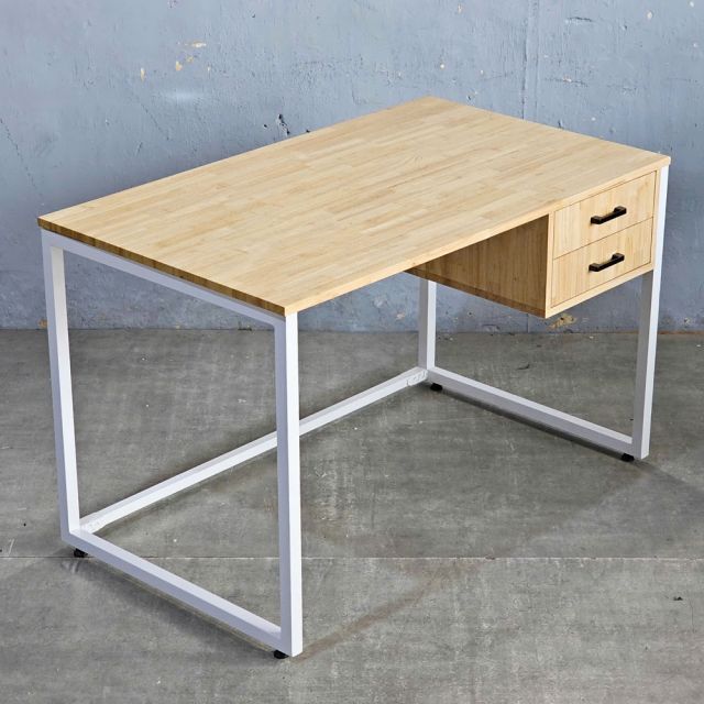 Bàn làm việc có ngăn kéo 120x70cm gỗ cao su BD68157-