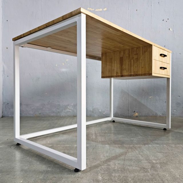 Bàn làm việc có ngăn kéo 120x70cm gỗ cao su BD68157-3