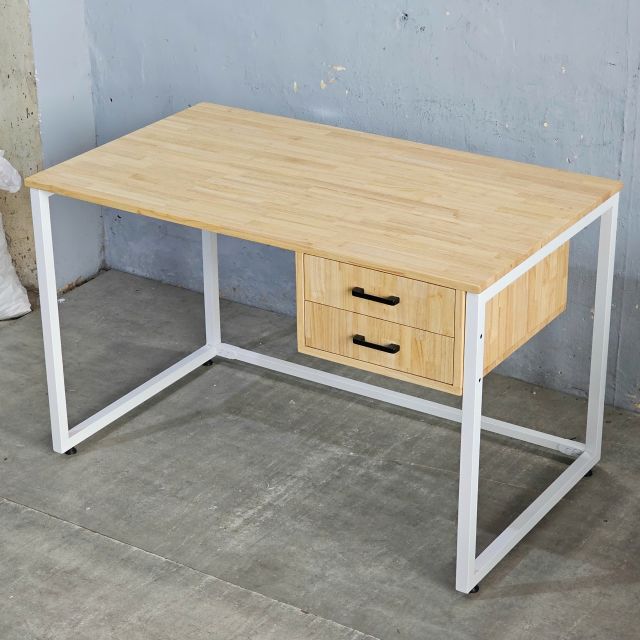 Bàn làm việc có ngăn kéo 120x70cm gỗ cao su BD68157-4