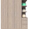 Tủ quần áo gỗ công nghiệp MDF A19 3 cánh mở kèm kệ góc