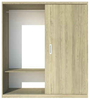Tủ quần áo gỗ công nghiệp MDF Tủ quần áo gỗ công nghiệp MDF TQA23 2 cánh lùa rộng 180cm-1
