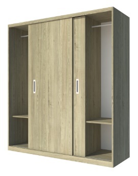 Tủ quần áo gỗ công nghiệp MDF Tủ quần áo gỗ công nghiệp MDF TQA23 2 cánh lùa rộng 180cm-2