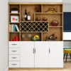 Tủ rượu đẹp trang trí phòng khách bằng gỗ công nghiệp KR06