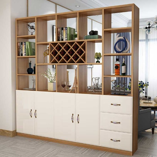 Tủ rượu gỗ đẹp trang trí phòng khách TR11-3
