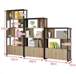 Kệ Sách Khung Sắt Đợt Gỗ Trang Trí KSG266 – Hiện Đại, Bền Đẹp