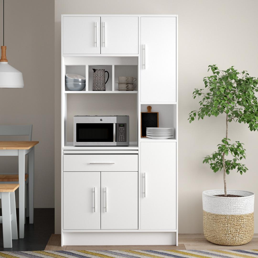 Tủ Bếp Để Lò Vi Sóng Gỗ MDF Nhiều Ngăn TUBEP38-3